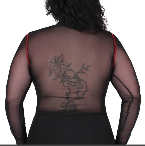 Killstar Punk Goth Mesh Top XXL/ XL NWT - Picture 3 of 11